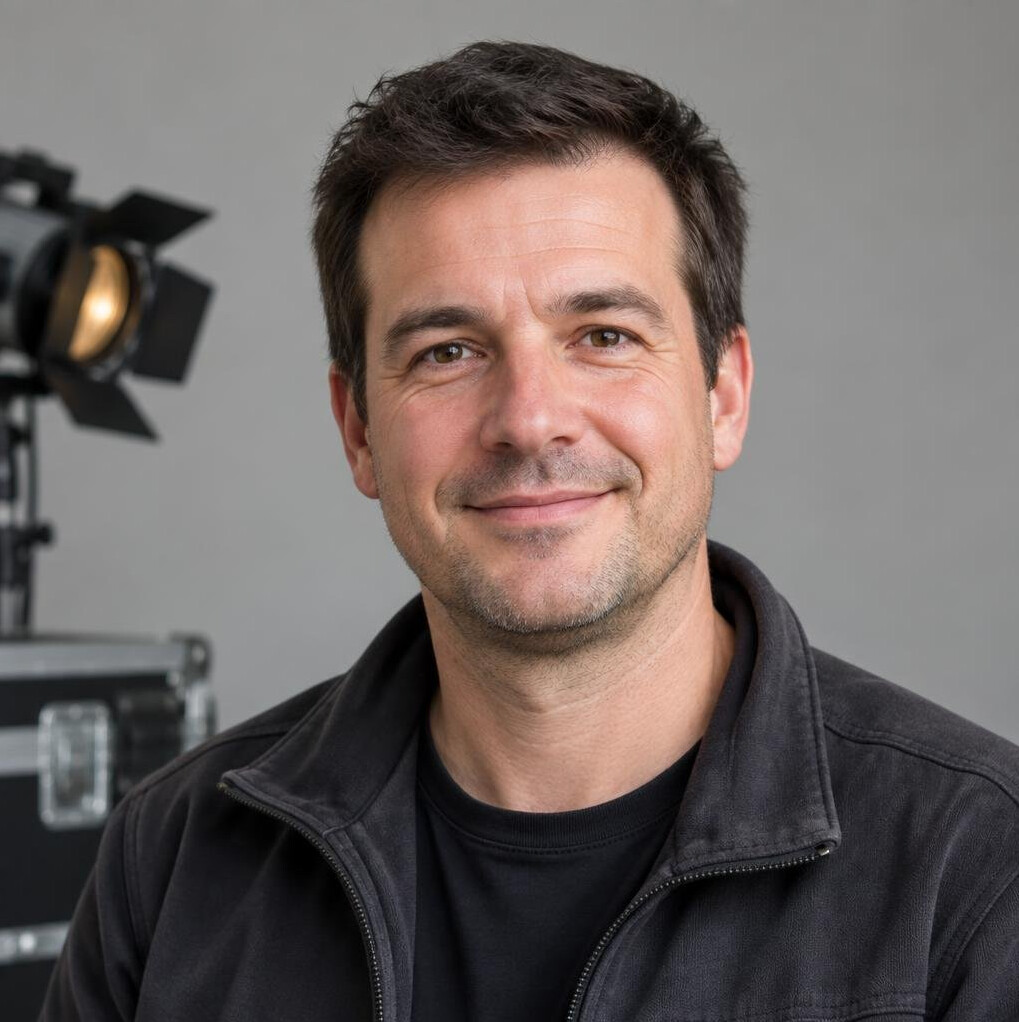 Portrait of a smiling man in a casual shirt