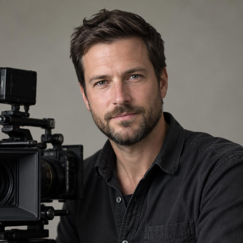 Portrait of a bearded man in his thirties